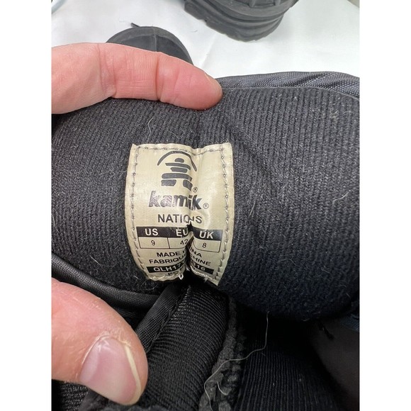 Kamik Nations Mens Snow Boots Sz9 waterproof 3M Thinsulate insulation -40 degree - Picture 6 of 11